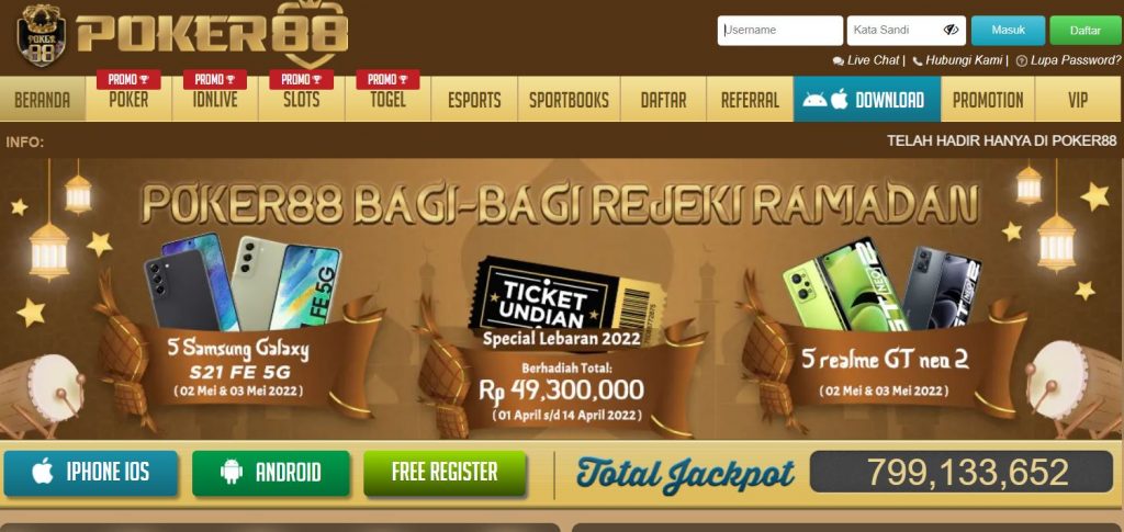 Poker88 situs judi poker88